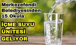 Merkezefendi Belediyesinden 15 okula içme suyu ünitesi