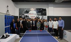 Pamukkalede belediye personeli masa tenisinde buluştu