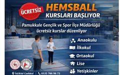 Pamukkale’de Ücretsiz Hemsball Kursu Başlıyor: Geleceğin Şampiyonları Denizli'de Yetişecek