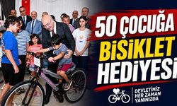 Denizli'de Ebeveyn Kaybı Yaşayan 50 Çocuğa Bisiklet Hediyesi