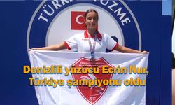 Denizlili yüzücü Ecrin Nur, Türkiye şampiyonu oldu