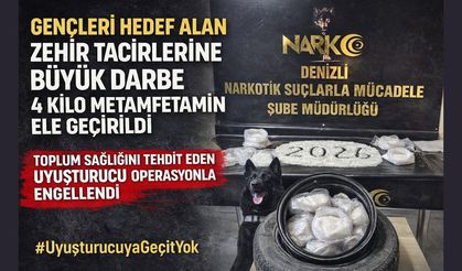Gençleri Zehirleyenlere Büyük Darbe: 4 Kilo Metamfetamin Ele Geçirildi