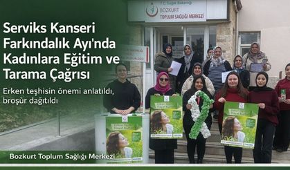 Serviks Kanseri Farkındalık Ayı’nda Bozkurt'ta Kadınlara Eğitim ve Tarama Çağrısı