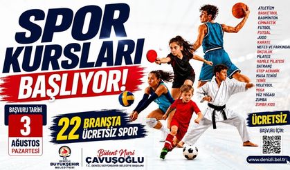 Denizli'de Spor Kursları İçin Geri Sayım Başladı