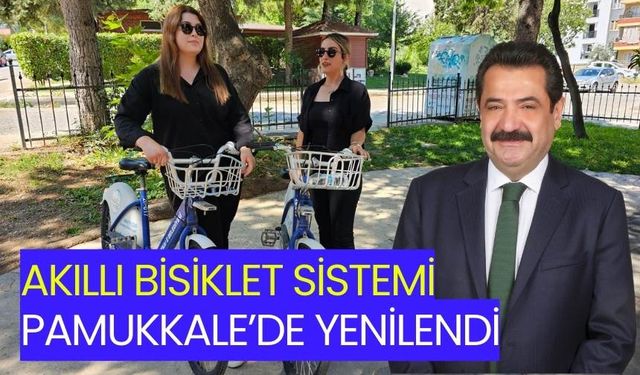 Pamukkalede akıllı bisiklet sistemi kullanıma hazır hale geldi