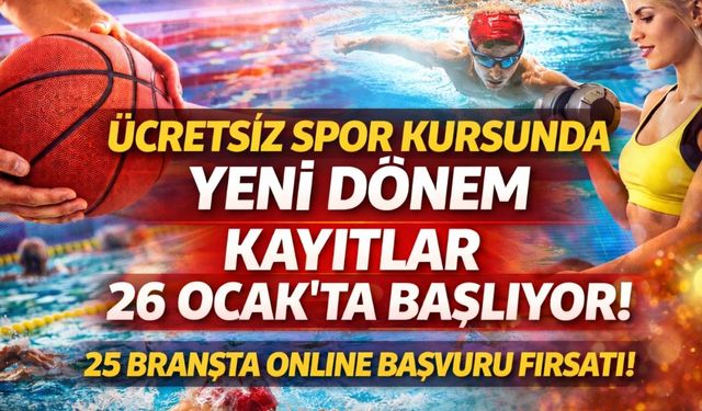 Denizli’de 25 Branşta Ücretsiz Spor Eğitimi İçin Geri Sayım Başladı