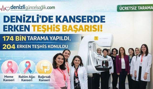 Denizli’de Kanserle Mücadelede Büyük Başarı: 2025’te 204 Erken Teşhis