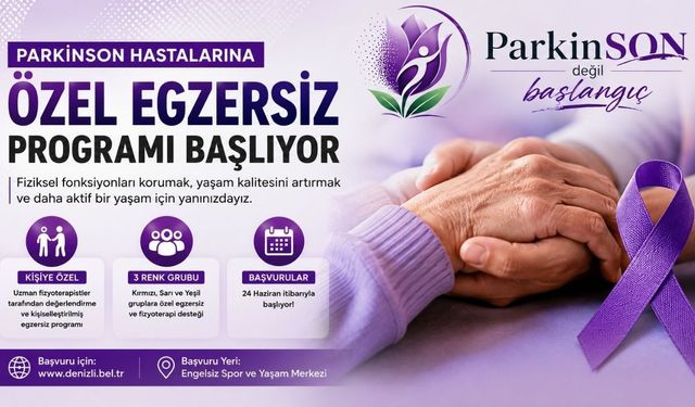 Denizli'de Parkinson Hastalarına Özel Egzersiz Programı Başlıyor