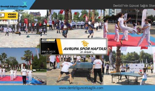 Avrupa Spor Haftasına Denizli Damga Vurdu