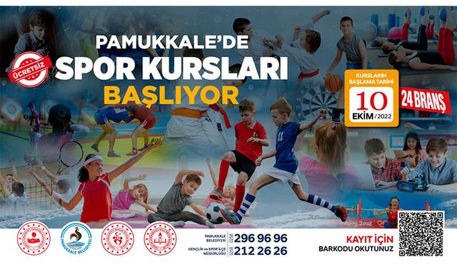 Pamukkale Spor okulları başvuruları başladı