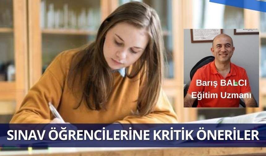 Sınav adaylarına Barış Balcıdan ders niteliğinde uyarılar
