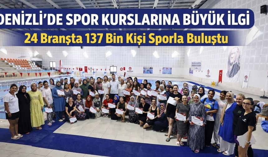 Denizli Sporla Büyüyor: 7’den 70’e 137 Bin Kişi Kurslara Katıldı