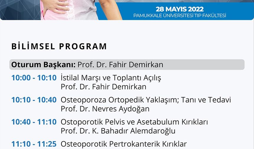 DUYURU / Osteoporotik Kırıklarda Farkındalık Programı
