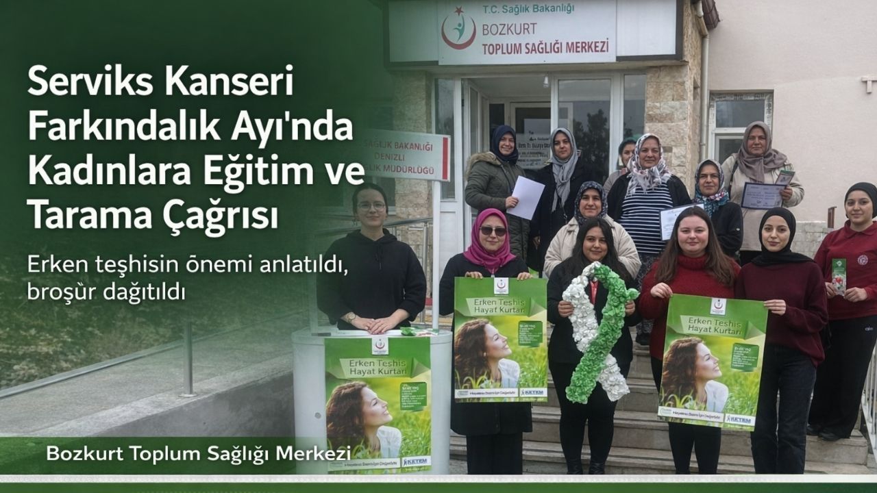 Serviks Kanseri Farkındalık Ayı’nda Bozkurt'ta Kadınlara Eğitim ve Tarama Çağrısı