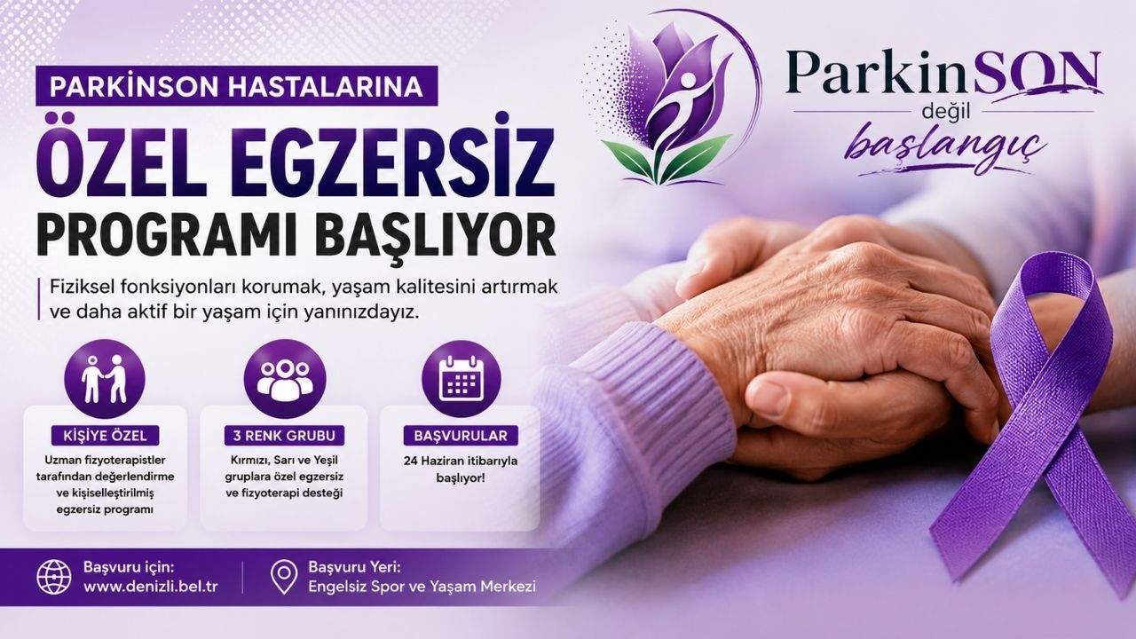 Denizli'de Parkinson Hastalarına Özel Egzersiz Programı Başlıyor